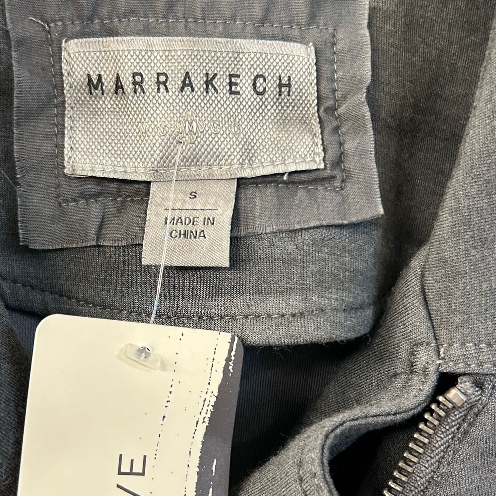 Marrakech Lange Jacket Knit Grey Moto Jacket Size Small NWT - Picture 2 of 13